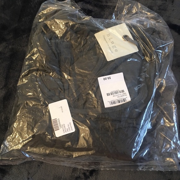 NWT Hinge Racerback Midi Dress Grey Nordstrom - Picture 6 of 8